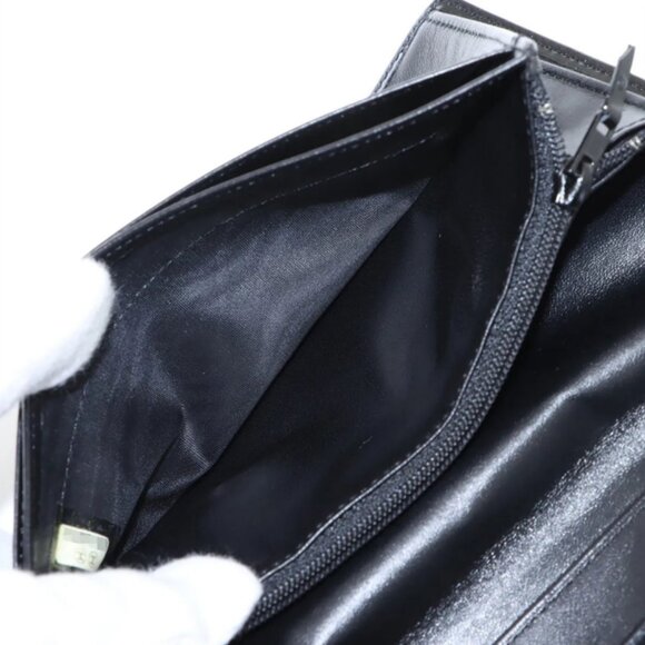 Chanel CC Logo Patent Leather Long Wallet Black - Picture 6 of 10